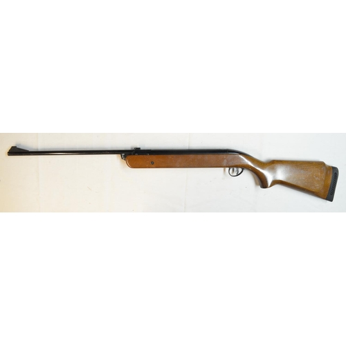 695 - BSA Mercury .22 break barrel air rifle in working order. No rear sight but gun in overall good used ... 