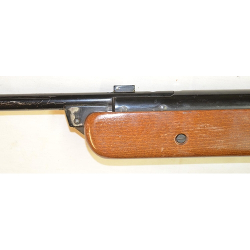 695 - BSA Mercury .22 break barrel air rifle in working order. No rear sight but gun in overall good used ... 