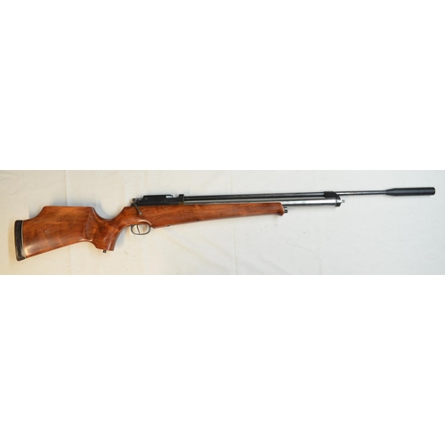 697 - Daystate PCP HL1055 .22 bolt action air rifle with sound moderator, not tested. Overall fair-good us... 