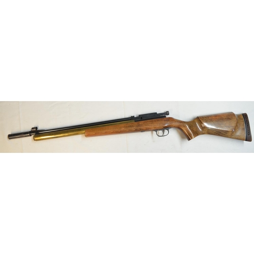 698 - Daystate Midas HL1173 PCP .22 single shot bolt action air rifle with brass air cylinder (not quick r... 