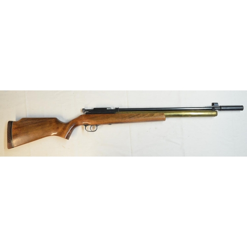 698 - Daystate Midas HL1173 PCP .22 single shot bolt action air rifle with brass air cylinder (not quick r... 