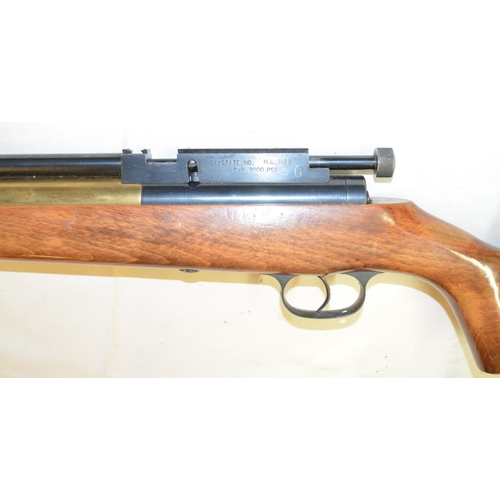 698 - Daystate Midas HL1173 PCP .22 single shot bolt action air rifle with brass air cylinder (not quick r... 