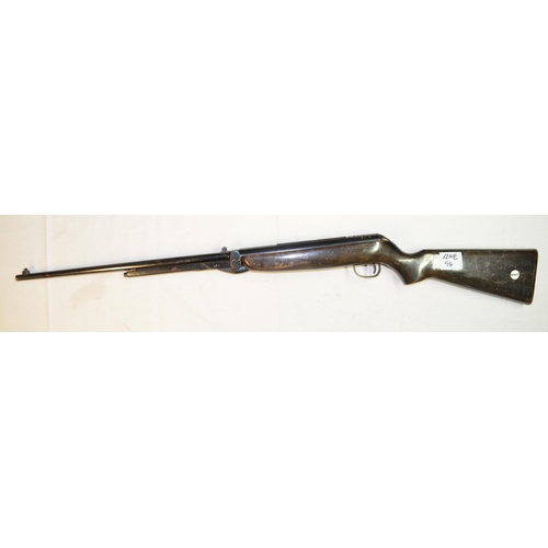 700 - Webley Mk3 .22 under lever action air rifle in working order. Gun in overall fair used condition. SN... 