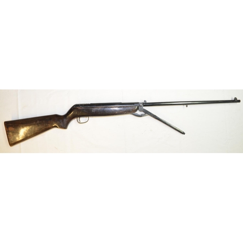 700 - Webley Mk3 .22 under lever action air rifle in working order. Gun in overall fair used condition. SN... 