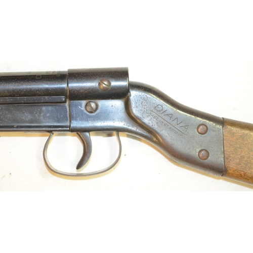 709 - Diana Model 15 .177 break barrel air rifle in good working order, overall condition good used.