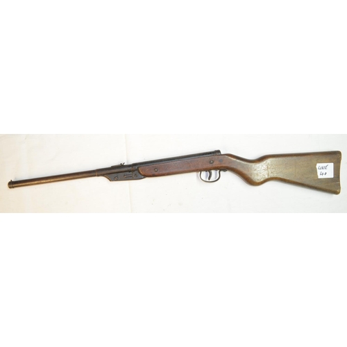 710 - Diana Model 16 .177 break barrel air rifle in working order. Overall condition fair used, one screw ... 