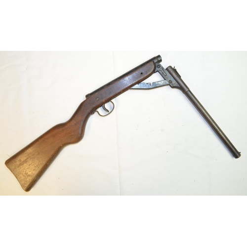 710 - Diana Model 16 .177 break barrel air rifle in working order. Overall condition fair used, one screw ... 