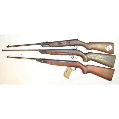 716 - Three .177 cal break barrel air rifles, all A/F:
Webley Jaguar, does not hold compression and has a ... 