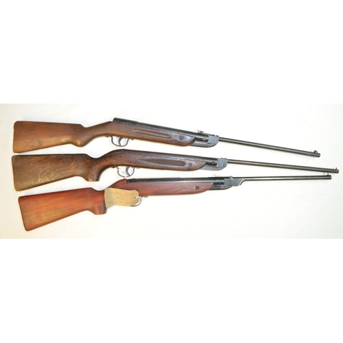 716 - Three .177 cal break barrel air rifles, all A/F:
Webley Jaguar, does not hold compression and has a ... 