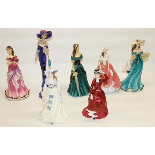 508 - Unboxed female figurines: Francesca Art China 