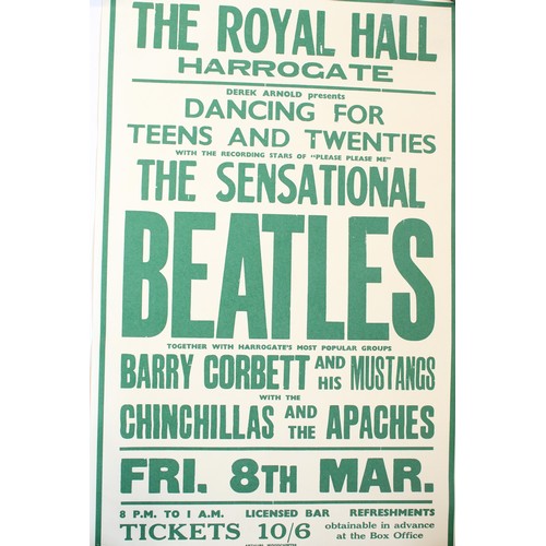 478 - Beatles poster for the Royal Hall in Harrogate, Friday 8th of March 1963, 71x45.5cm