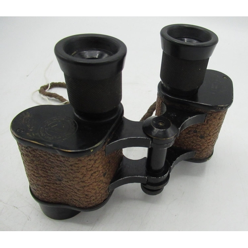 140 - Bausch & Lomb 6x30 binoculars, issued to U.S Army Signal Corps, serial nos. to the bottom plate