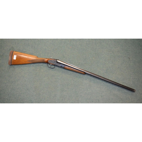 850 - BRNO 12B side by side double trigger ejector SN 101990686, ornate etching on side, barrel length 28 ... 