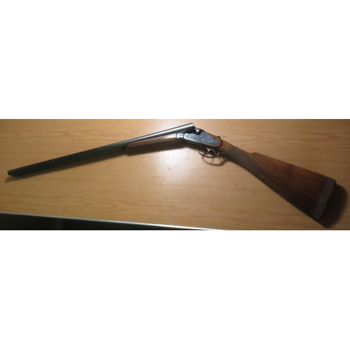 850 - BRNO 12B side by side double trigger ejector SN 101990686, ornate etching on side, barrel length 28 ... 