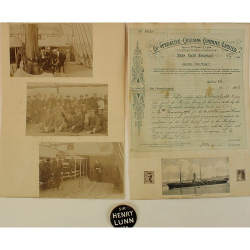 132 - Steam Yacht Argonaut interest - a large collection of ephemera, archival material both original and ... 