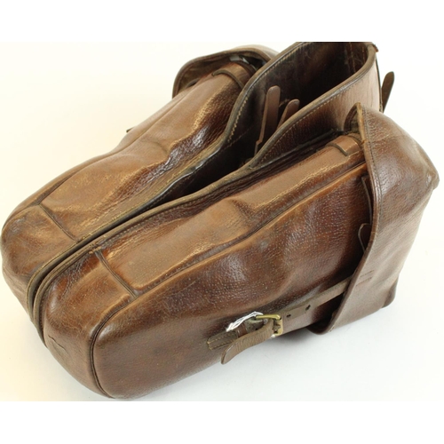 152 - Pair of early to mid C20th leather saddle bags