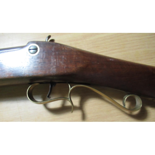 878A - Modern black powder .50 CAL percussion gun with 32 inch octagonal barrel and brass mounts (shotgun c... 