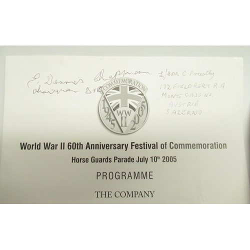 190 - Service of Remembrance for 57 & 630 Squadrons Bomber Command, dated Sunday 2 July 2006, signed by Ge... 