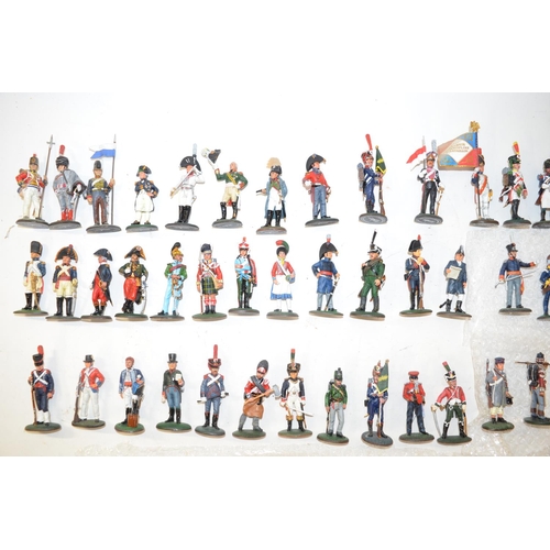 200 - Large collection of Del Prado painted metal figures of Napoleonic Wars soldiers and sailors. Figures... 