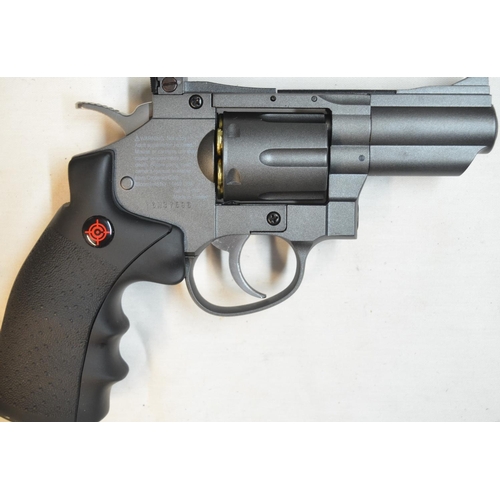 801 - Crossman SNR357 Full Metal Snub Nose dual ammunition BB and pellet .177 CO2 powered air pistol revol... 