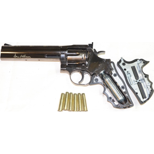 801 - Crossman SNR357 Full Metal Snub Nose dual ammunition BB and pellet .177 CO2 powered air pistol revol... 