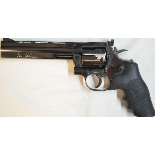 802 - ASG Dan Wesson .177 CO2 powered pellet revolver in grey steel, excellent condition and in full worki... 