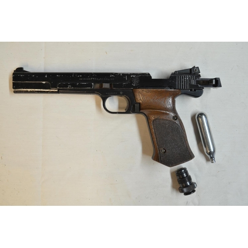 808 - Vintage Smith And Wesson Model 78G .22 CO2 powered single shot bolt action air pistol, not tested, A... 