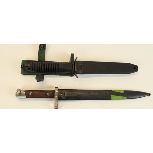 109 - Mannlicher M1895 bayonet together with one other bayonet