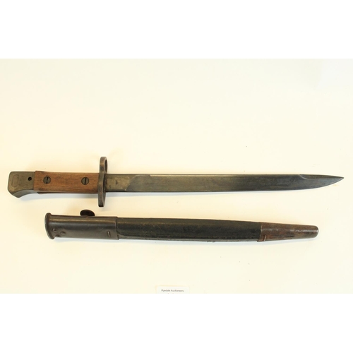 113 - British Indian WWII period MkII RFI bayonet