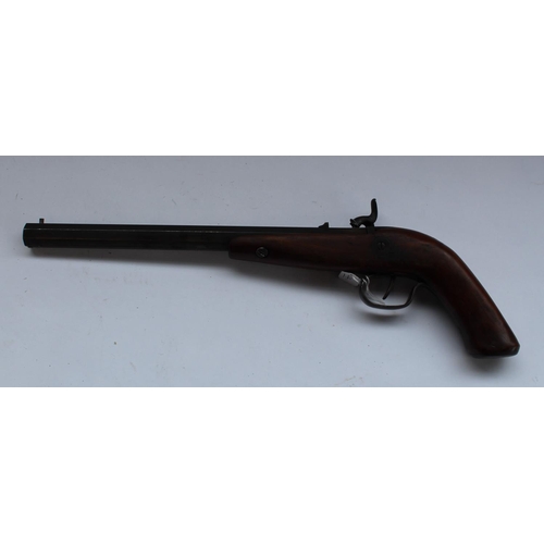 893A - US single shot .50 percussion target pistol, circa 1840