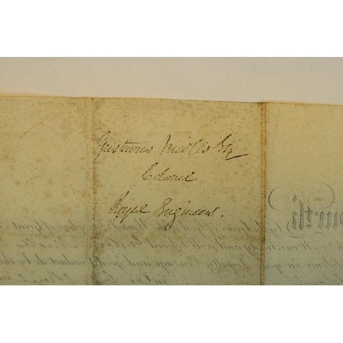 135 - King George IV military officers commission certificate on waxed paper, appointment for Gustavus Nic... 