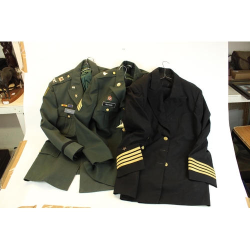 172 - Two US Infantry dress jackets and a US Navy dress jacket (3)