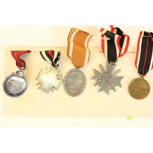 183 - Selection of German WWI to WWII medals, some possible reproduction