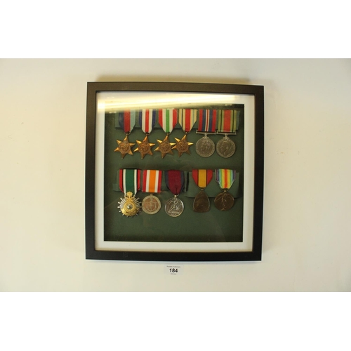 184 - Selection of British and other campaign medals to include 1939-1945 star, France and Germany star, I... 