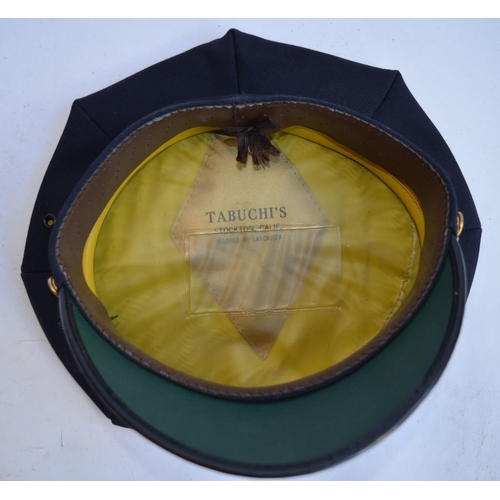 199 - RAF female officers cap (no size/markings) and a US Police cap by Tabuchi's of Stockton California, ... 