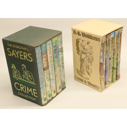 482 - Folio Society: P.G. Wodehouse, 1996 5 vol. set, and The Dorothy L. Sayers Crime Collection, 1998 5 v... 