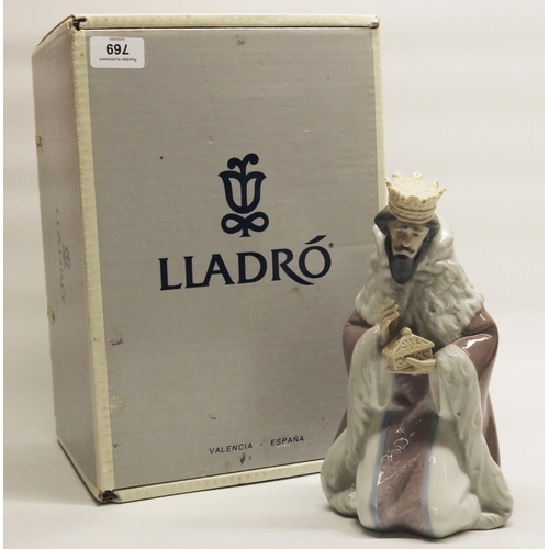 413 - Lladro figure 5480 ‘King Gaspar’ with original box