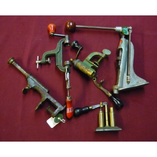 953 - Collection of four 12B vintage turnover tools, and a vintage ball capper/decapper (5)