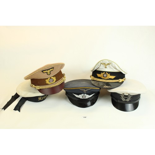 198 - Selection of various German Third Reich reproduction hats and caps (5)