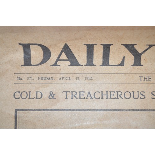 360 - Daily sketch newspaper dated Apr 19th, concerning the sinking of the Titanic 3 days after sinking.