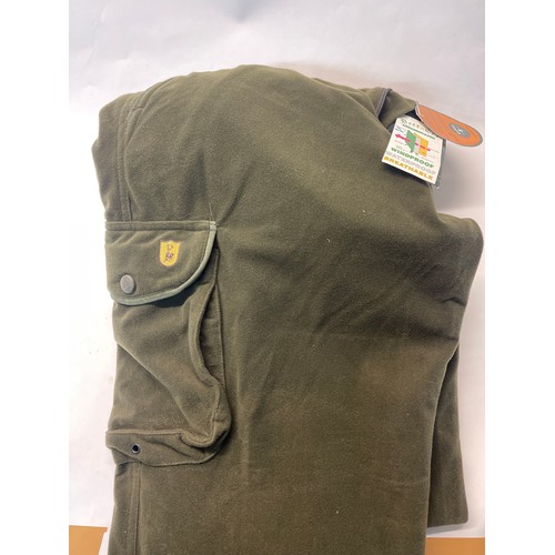 968 - Pair of Deerhunter with Deer-Tex membrane hunting trousers, in olive green, size 58