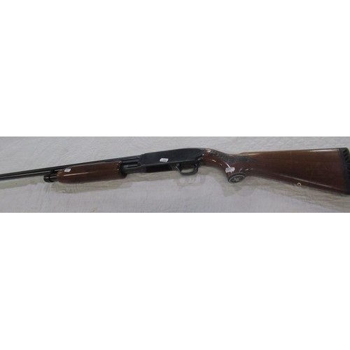 854 - Martin 12B right handed pump action shotgun, barrel L29