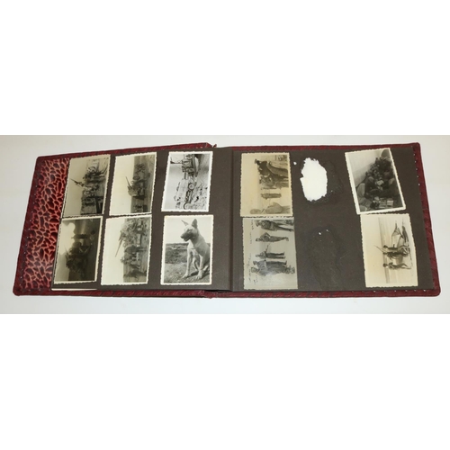 466 - WWII photograph album containing 28 photographs of Egypt/North Africa/Middle East relating to the Br... 