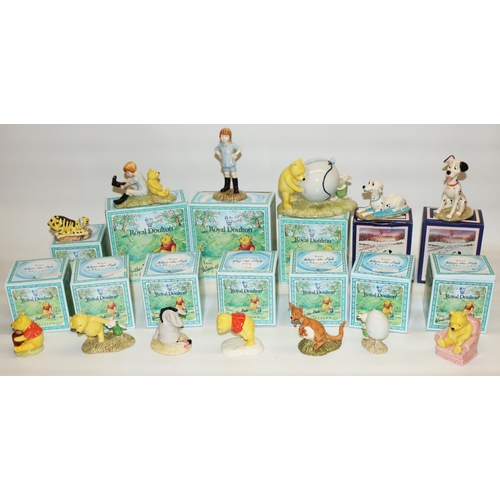 469 - Royal Doulton Winnie the Pooh Collection porcelain figures, comprising: Piglet and the Balloon WP5, ... 