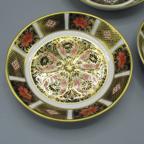 551 - Three Royal Crown Derby 1128 pattern pin dishes, (3)