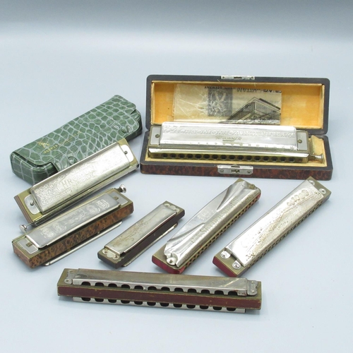 584 - Harmonicas - Hohner 'The Super Chromonica', Hohner 'Song Band Vamper', Hohner 'The Cromonica', Hohne... 