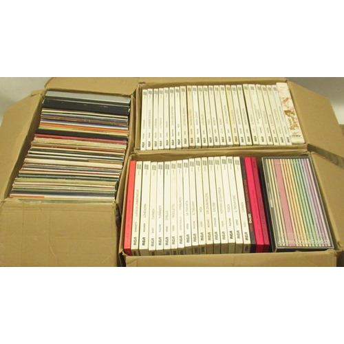 593 - From the Estate of Carlo Curley - Large collection of LPs, mostly classical music in 7 boxes and car... 