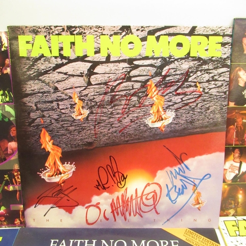 150 - Faith No More - The Real Thing Multi-Signed LP & 5 other LPs (6)