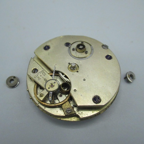 83 - Elgin nickel semi-hermetic case keyless wound and set open faced pocket watch(for repair) Swiss, lat... 