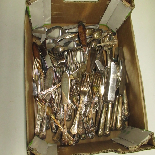 436 - Collection of Kings Pattern and other EPNS cutlery